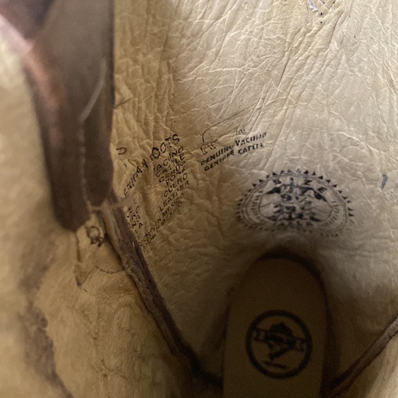 New pointed toe beautiful Cowboy boots women size 9.5 9 8.5 brown Western - Picture 12 of 13